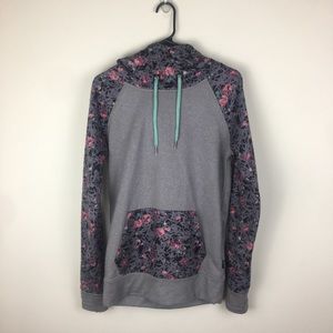 Zumiez teal and grey rose thorn hoodie